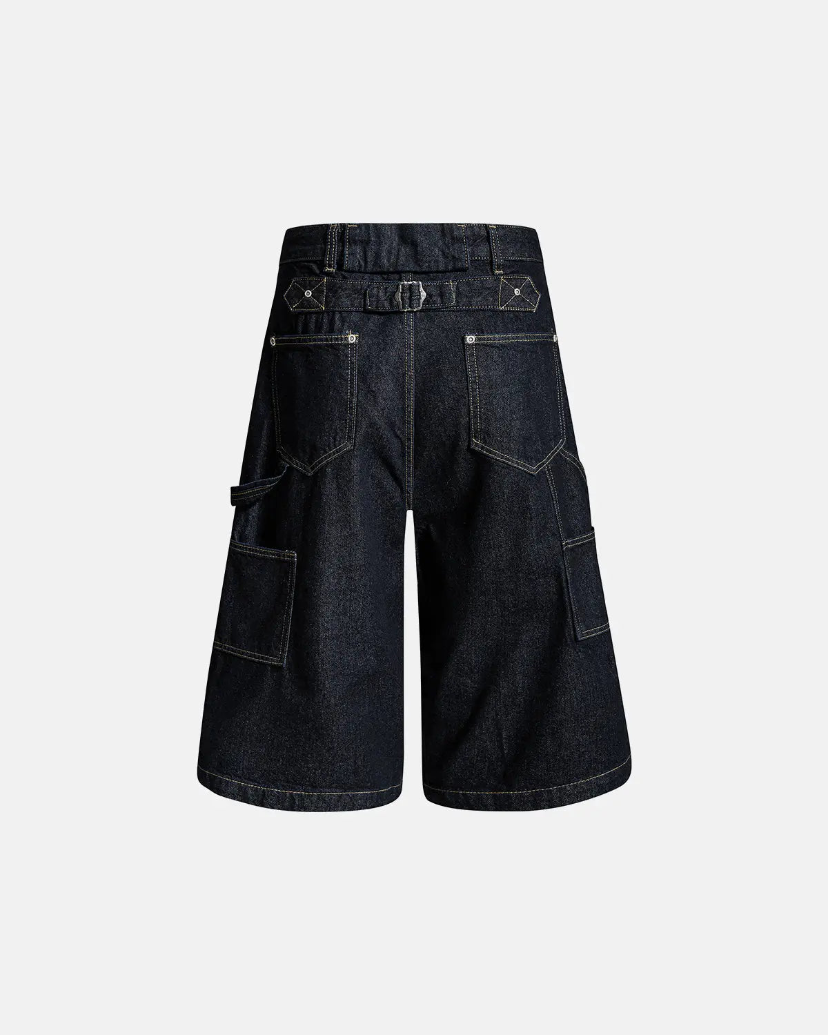 Cinch Back Buttons Up Cargo Jorts | Inflation Streetwear