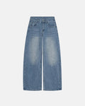 Cross Stud Bamboo Weave Baggy Jeans | Inflation Streetwear