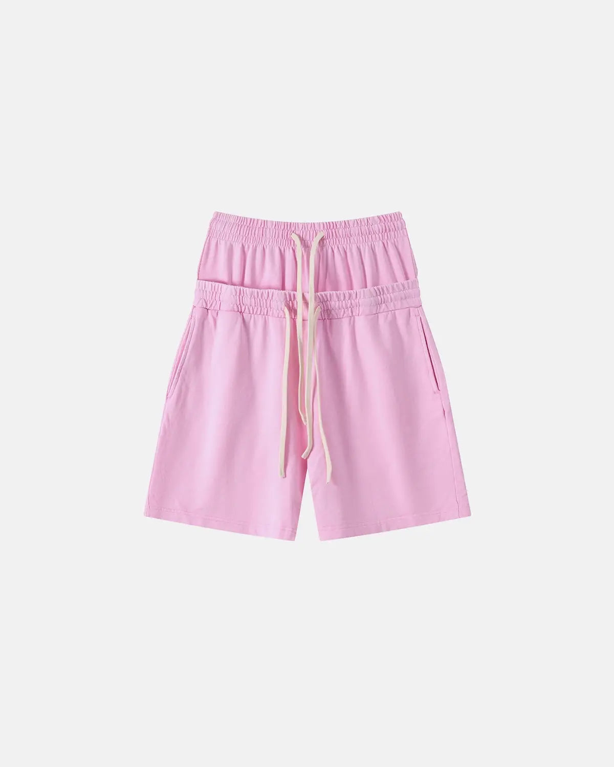 Double Waist Acid Wash Sweat Shorts | Inflation Streetwear