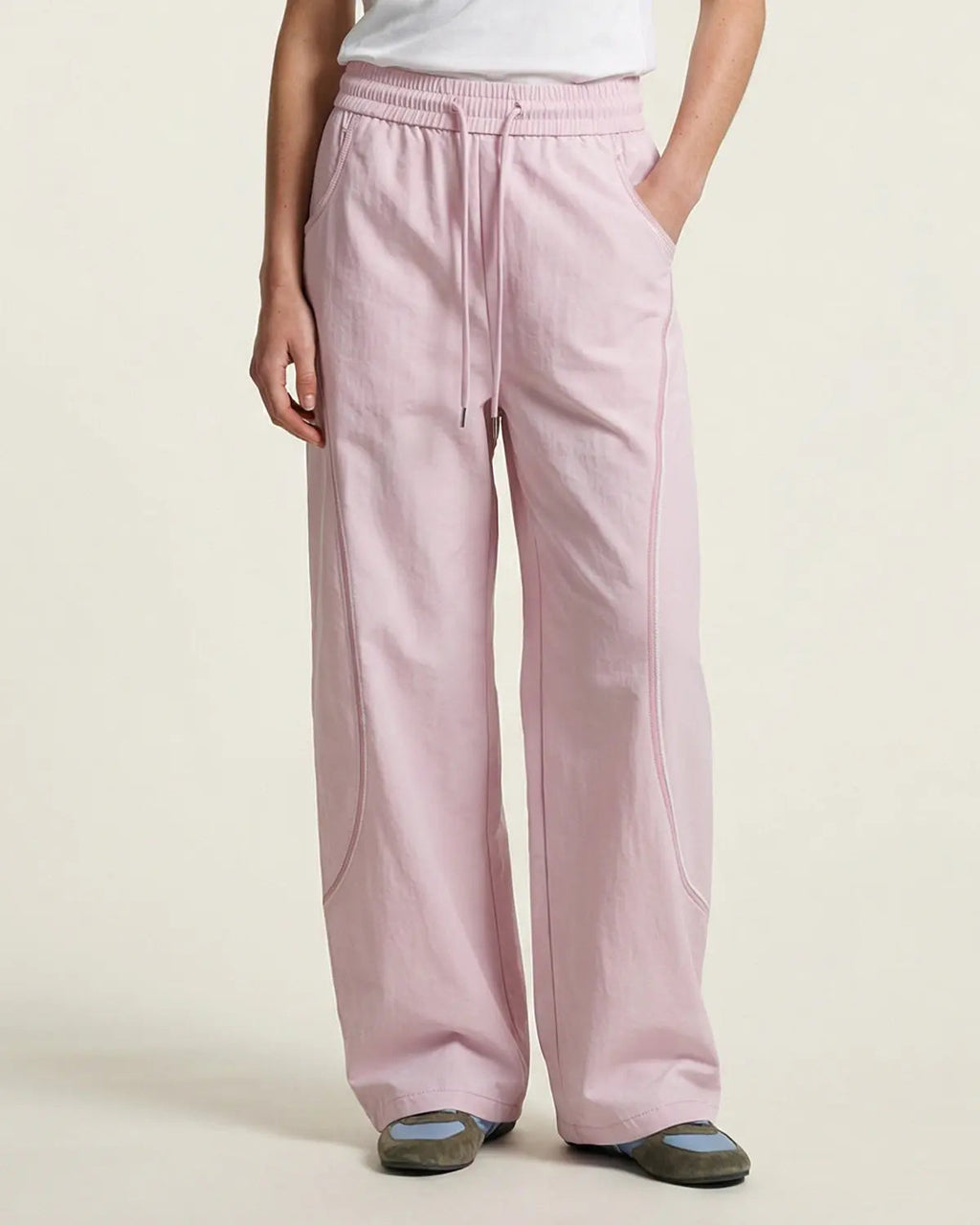 AirFlow Contrast Embroidered Track Pants | INFLATION TECHLATION™