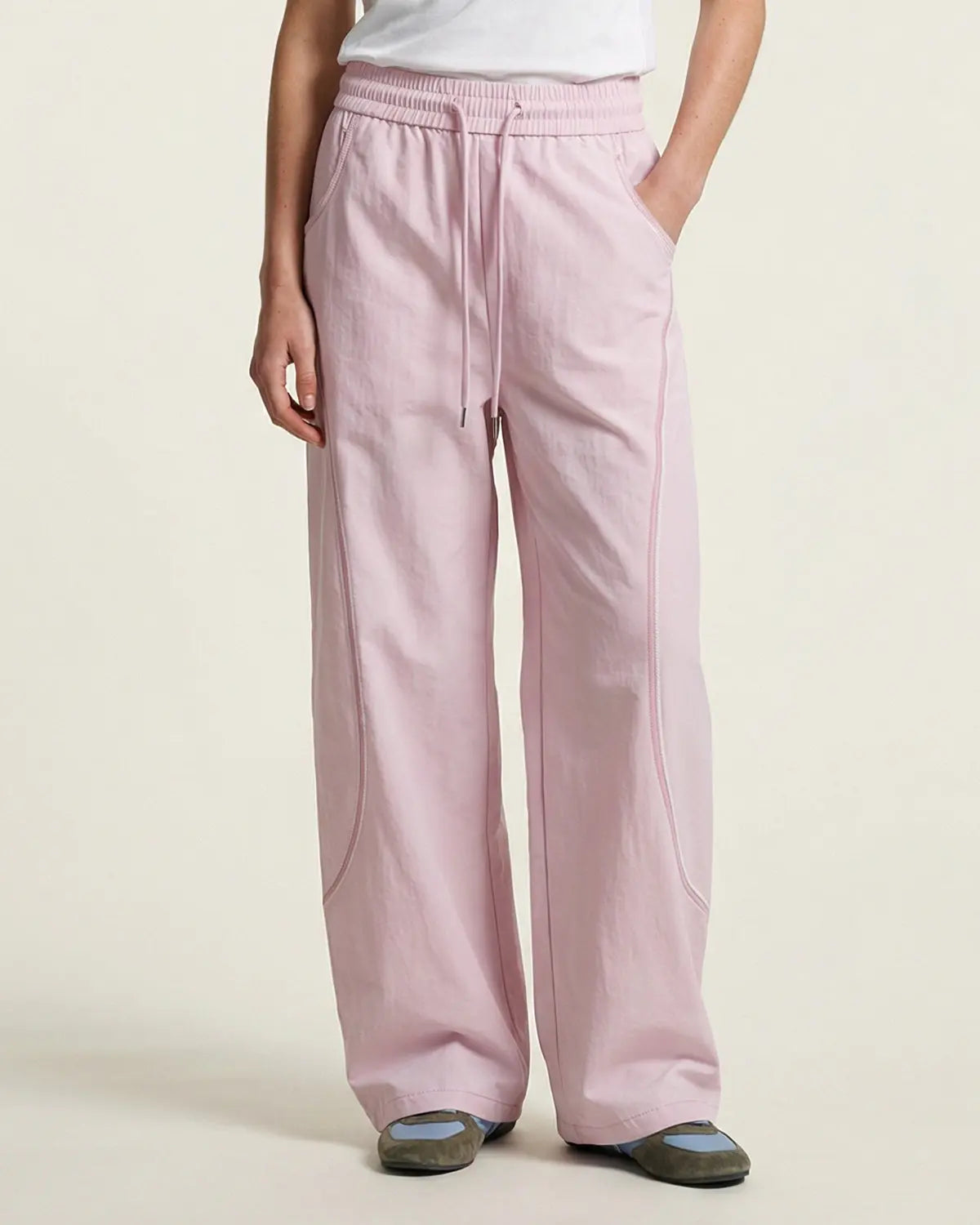 AirFlow Contrast Embroidered Track Pants | INFLATION TECHLATION™