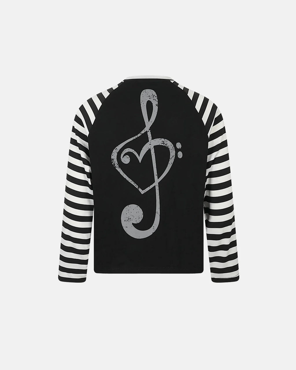 Music Graphic Striped Long Sleeve T-Shirt | Inflation Streetwear