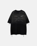 Monkey Washed Distressed T-Shirt | Inflation Streetwear