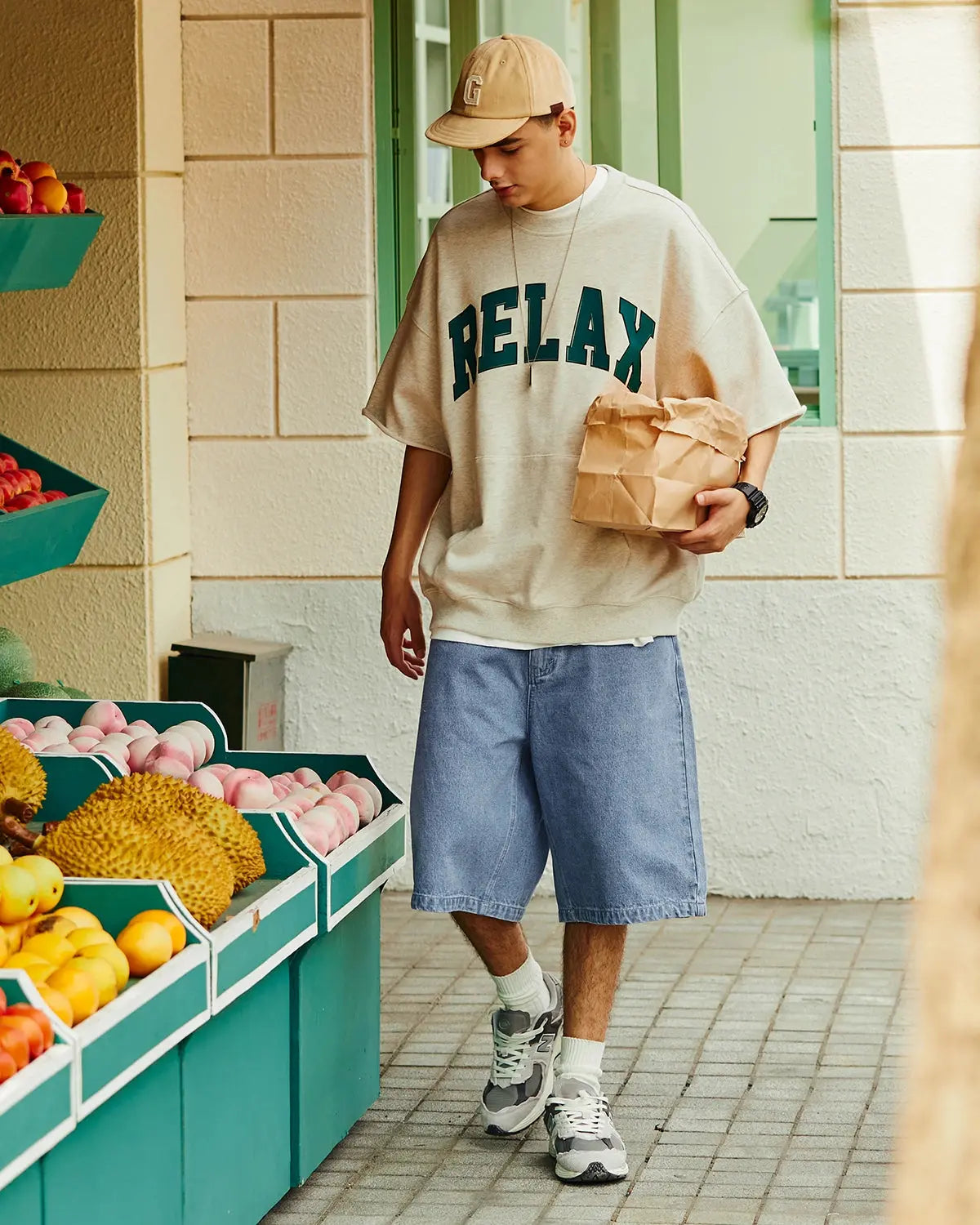 INFLATION Vintage Straight Washed Jorts