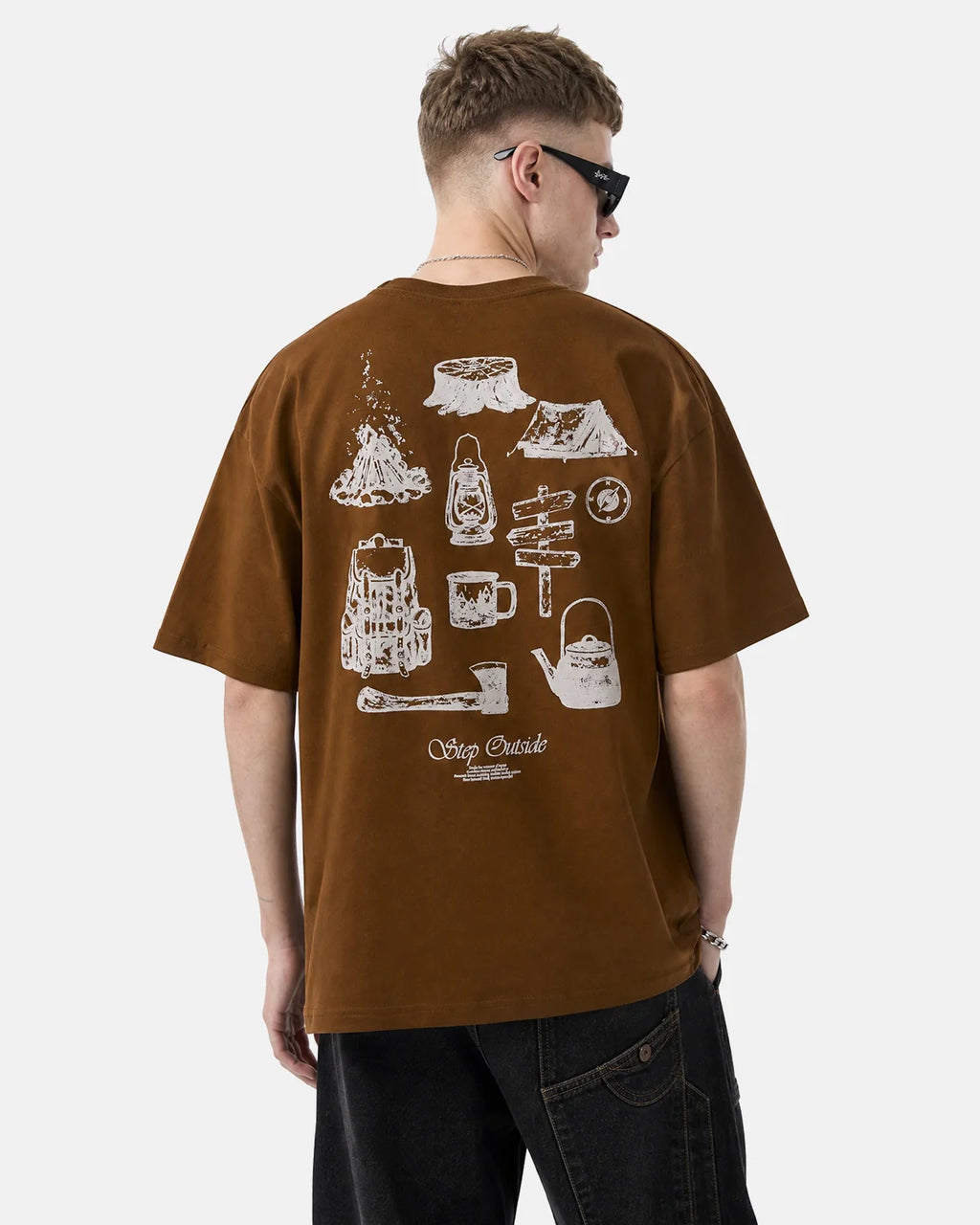 Camping Graphic Cotton Tees | Inflation Streetwear