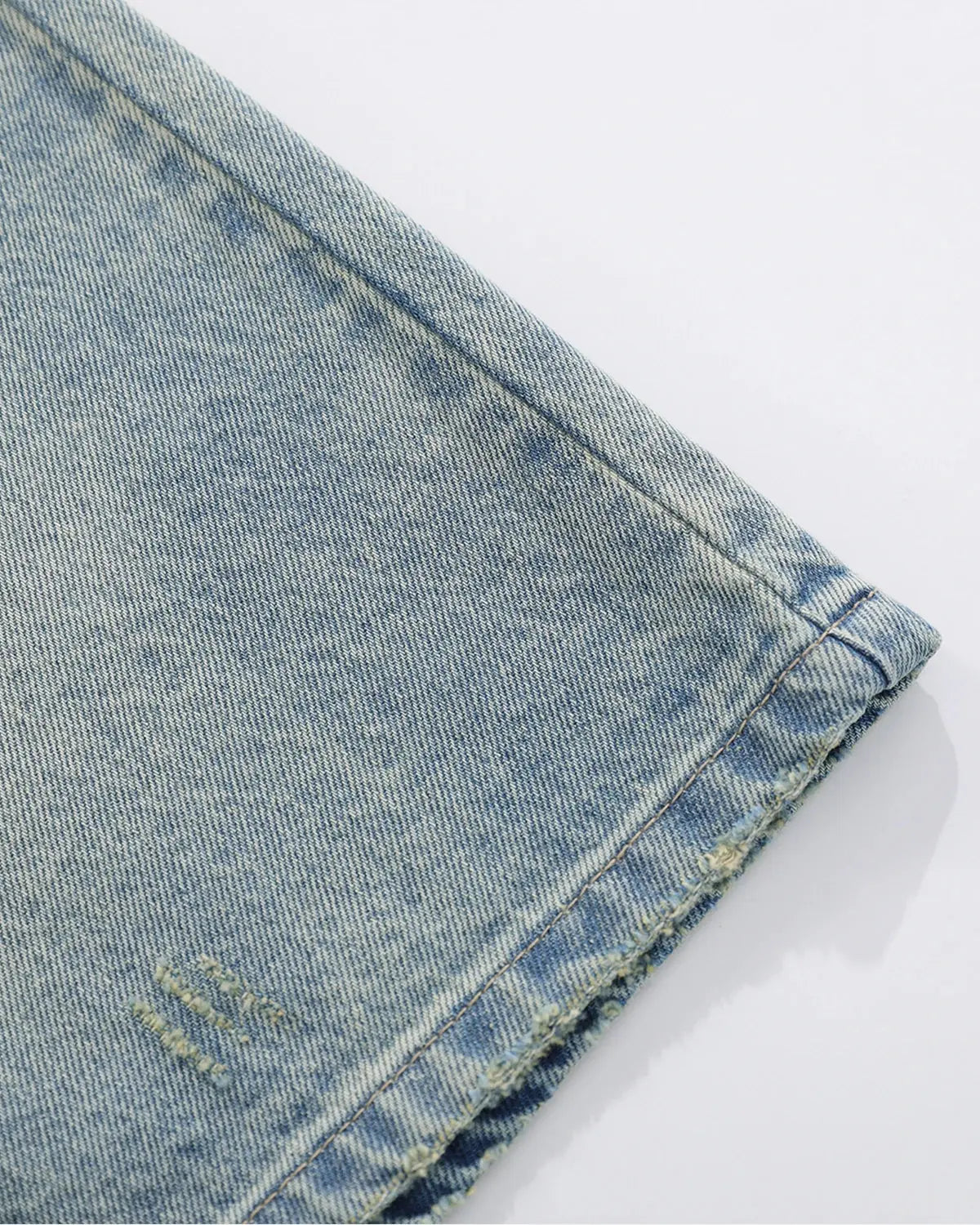Dollar Patch Embroidery Denim Jorts | Inflation Streetwear