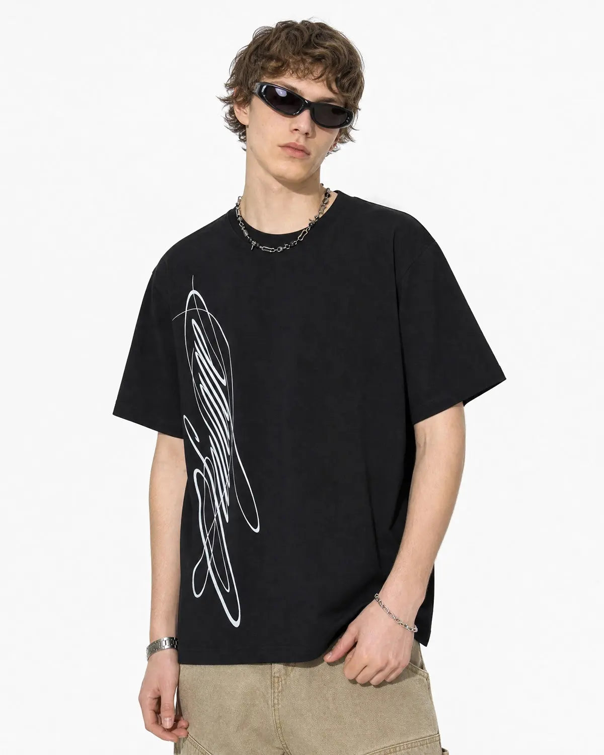 Script Graphic Oversized T-Shirt | Inflation Streetwear