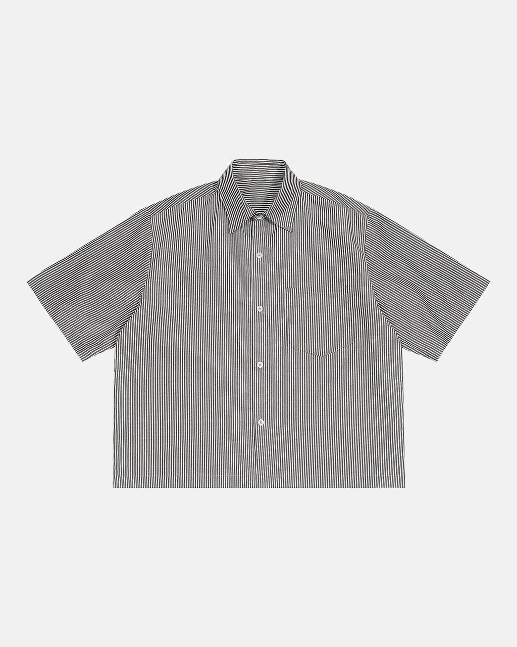 Boxy Striped Short-Sleeve Shirt | Inflation Streetwear