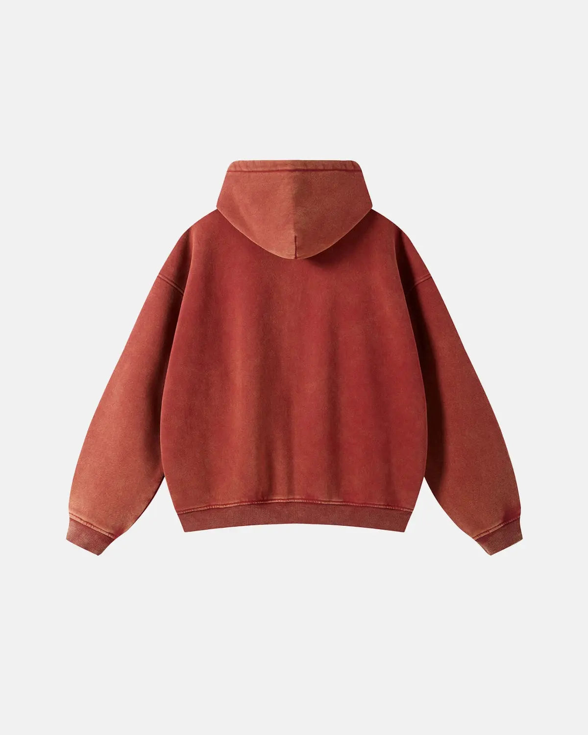 Acid Washed Distressed Fleece Zip Up Hoodies | Inflation Streetwear