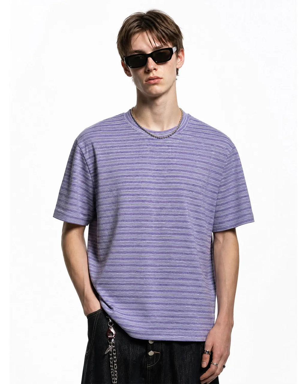Retro Striped Boxy T-Shirt | Inflation Streetwear