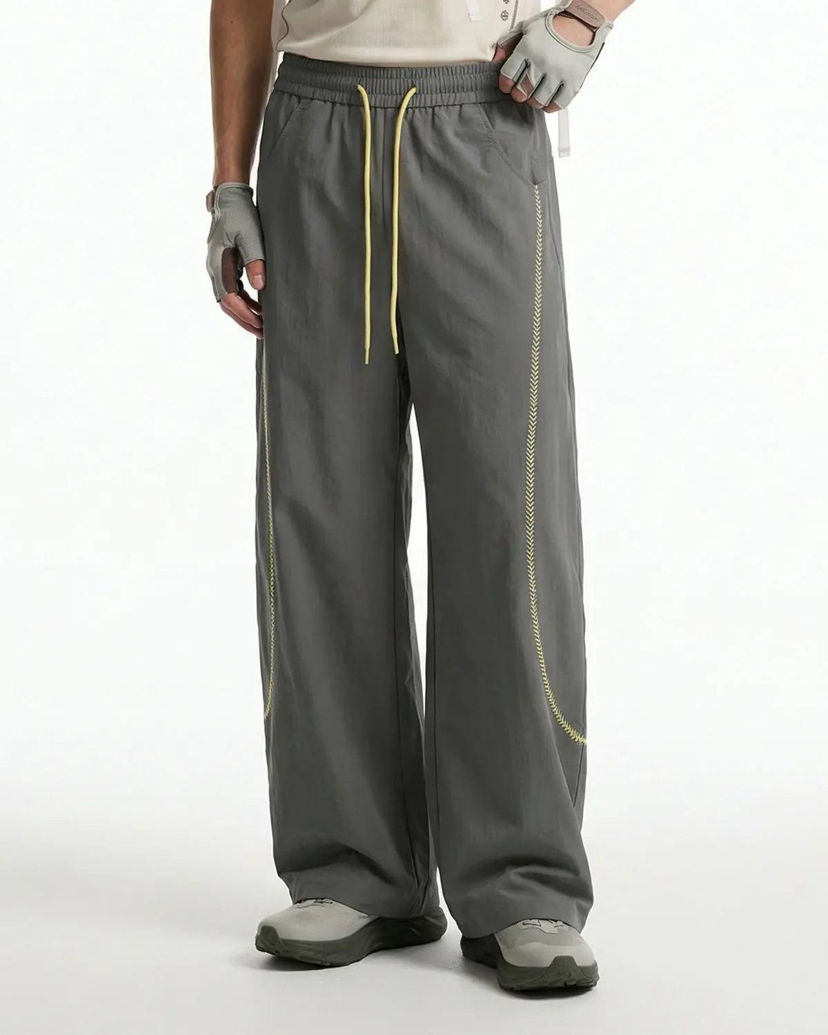 AirFlow Contrast Embroidered Track Pants | INFLATION TECHLATION™