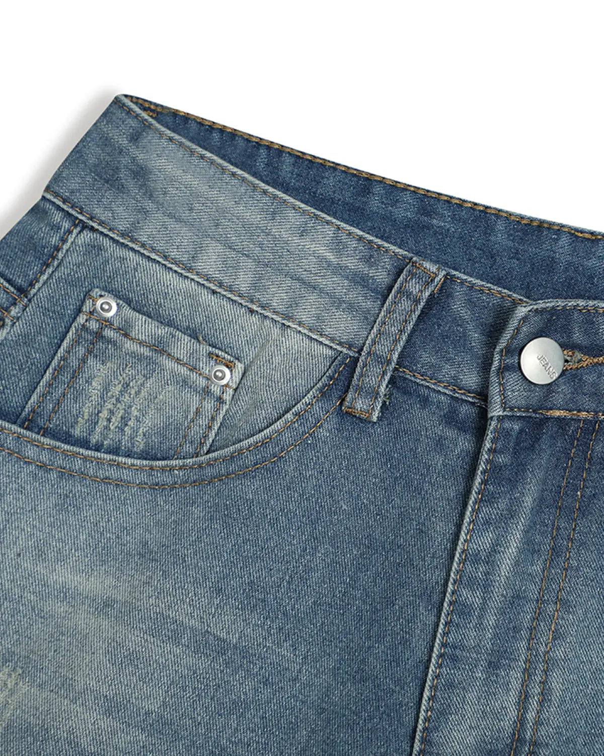 Distressed Washed Knee-Length Jorts | Inflation Streetwear