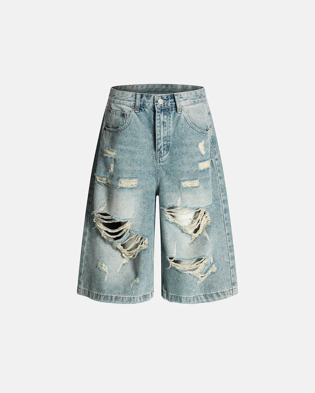 Distressed Longline Jorts | Inflation Streetwear