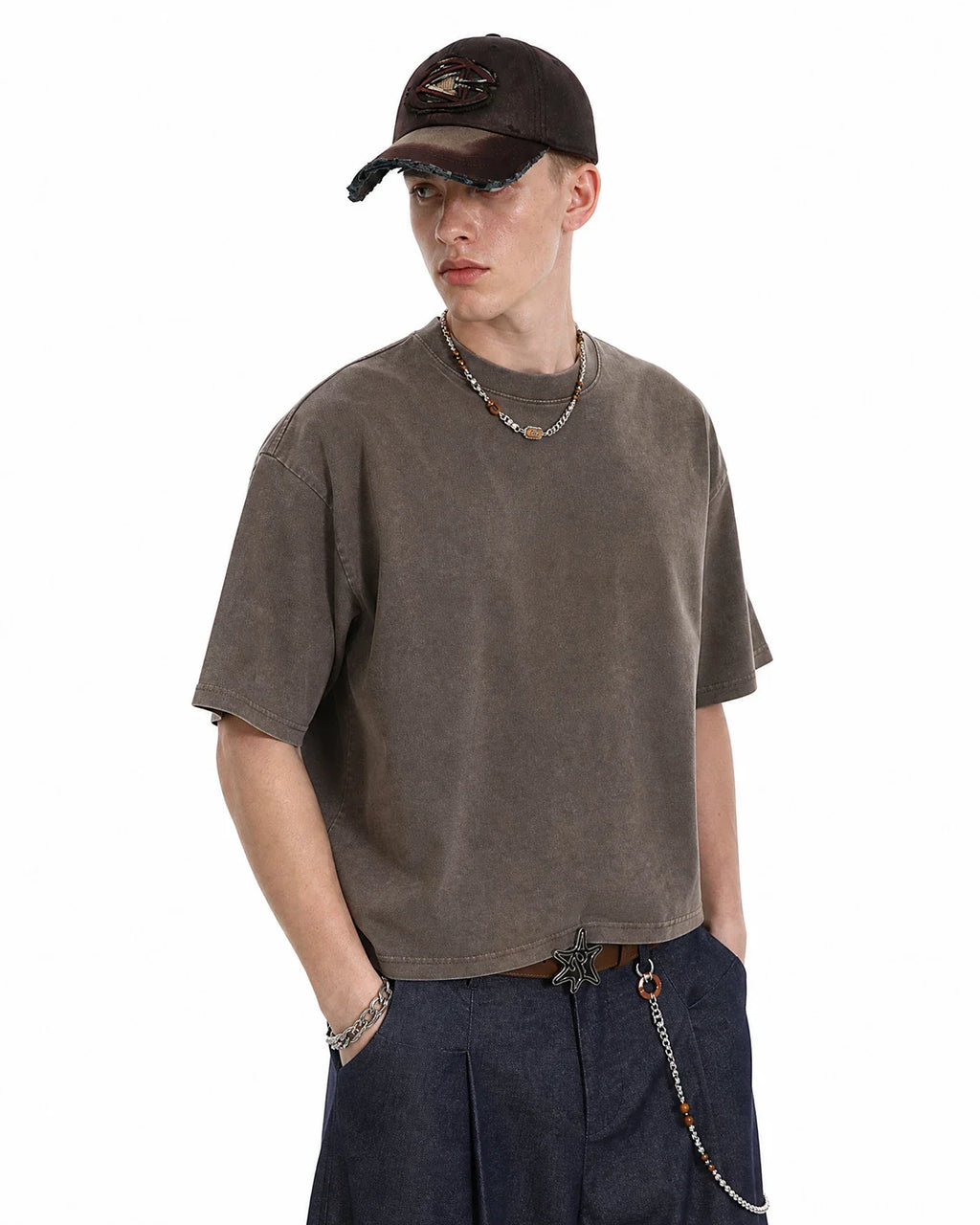 Snow Washed Heavyweight Boxy T-Shirt | Inflation Streetwear