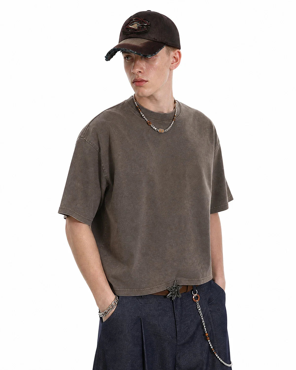 Snow Washed Heavyweight Boxy T-Shirt | Inflation Streetwear