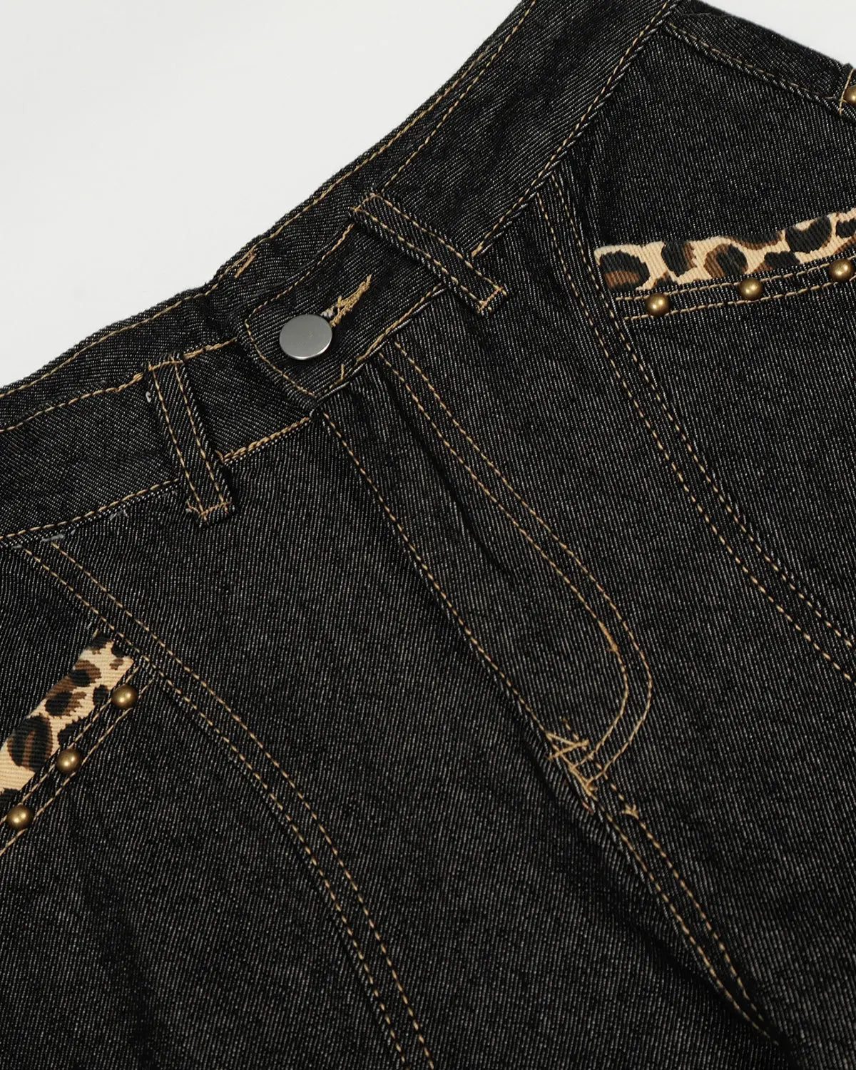 Gothic Cross Embroidery Barrel Jeans | Inflation Streetwear