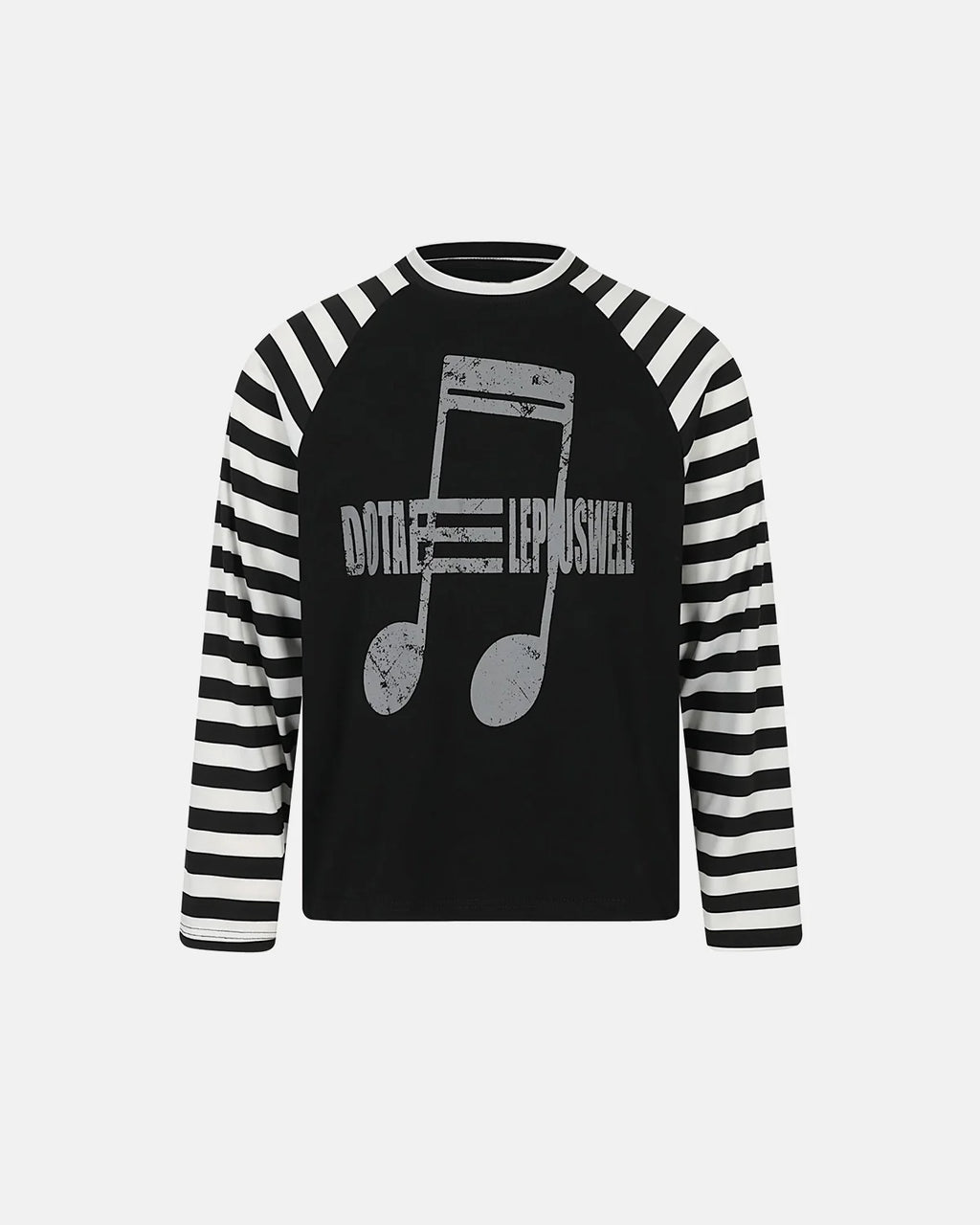 Music Graphic Striped Long Sleeve T-Shirt | Inflation Streetwear
