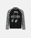 Music Graphic Striped Long Sleeve T-Shirt | Inflation Streetwear