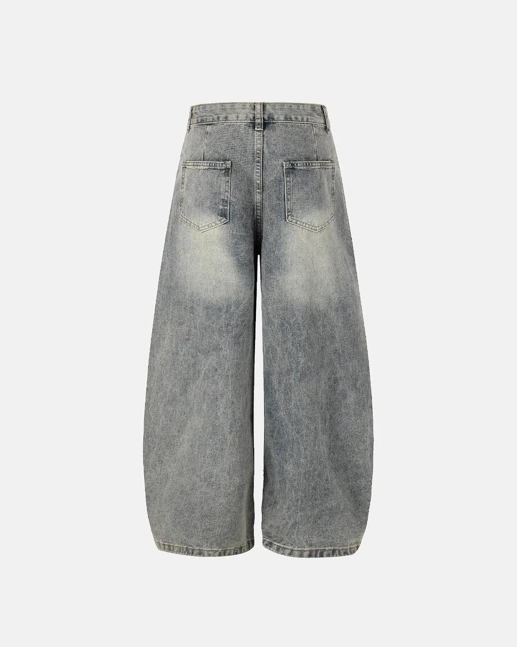 Distressed Eyelet Barrel Jeans | Inflation Streetwear