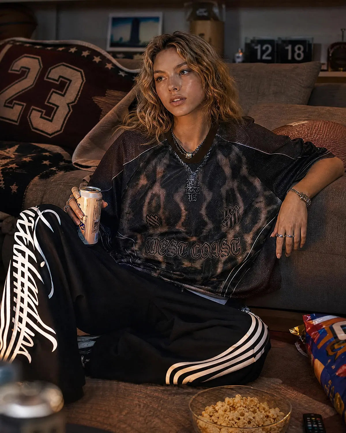 Script Stripe Baggy Sweatpants| Inflation Streetwear