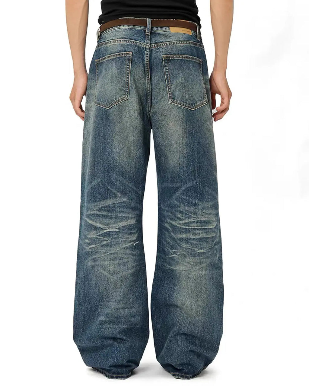 Vintage Distressed Baggy Jeans | Inflation Streetwear