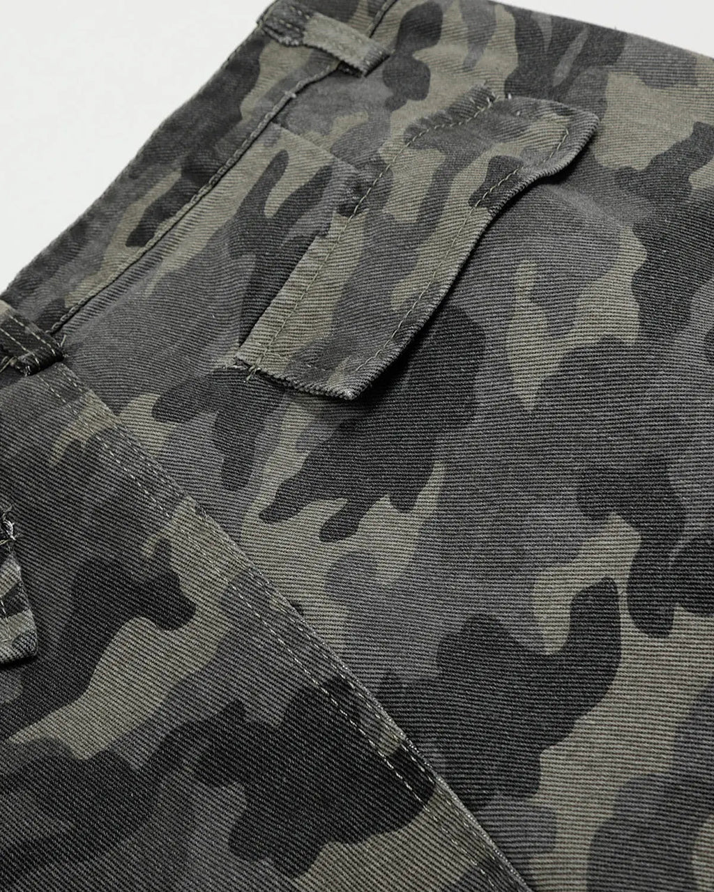 Embroidered Camo Cargo Shorts | Inflation Streetwear