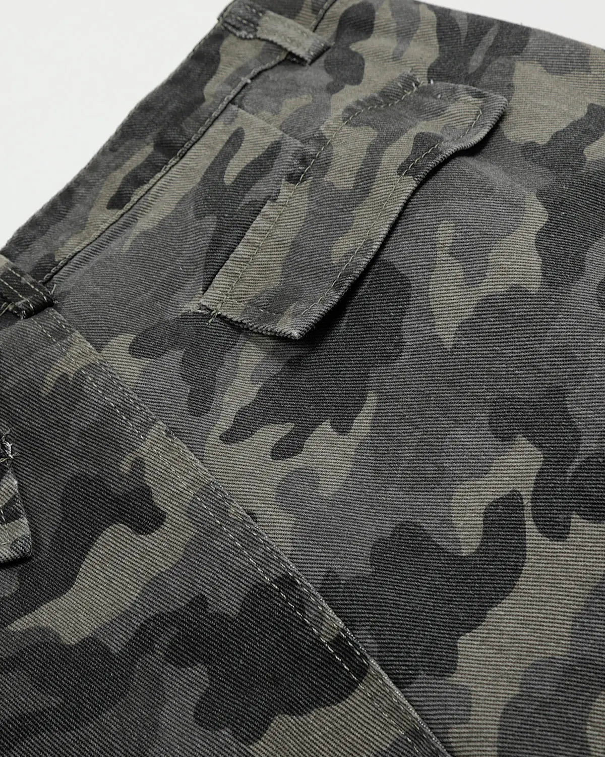 Embroidered Camo Cargo Shorts | Inflation Streetwear