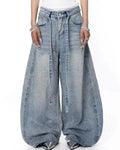 Rhinestone Baggy Barrel Jeans | Inflation Streetwear