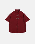 Waffle Shirt with Metal Clasp Detail | Inflation Streetwear