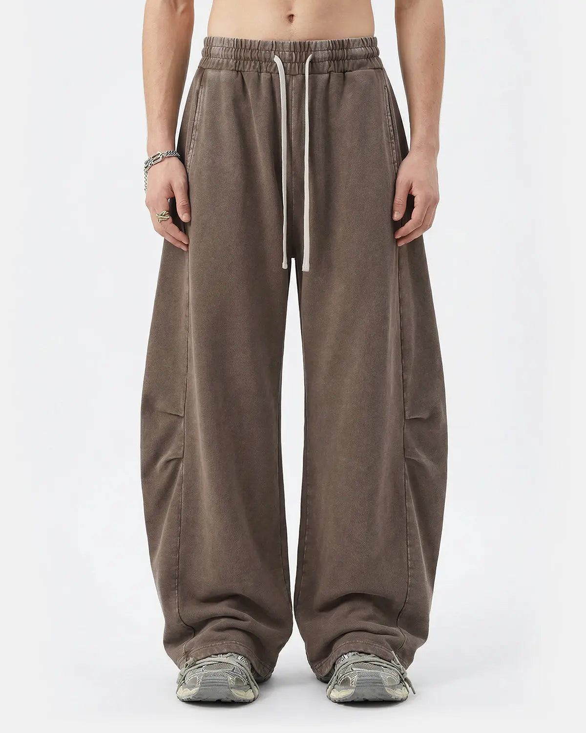 Distressed Acid Washed Barrel Sweatpant | Inflation Streetwear