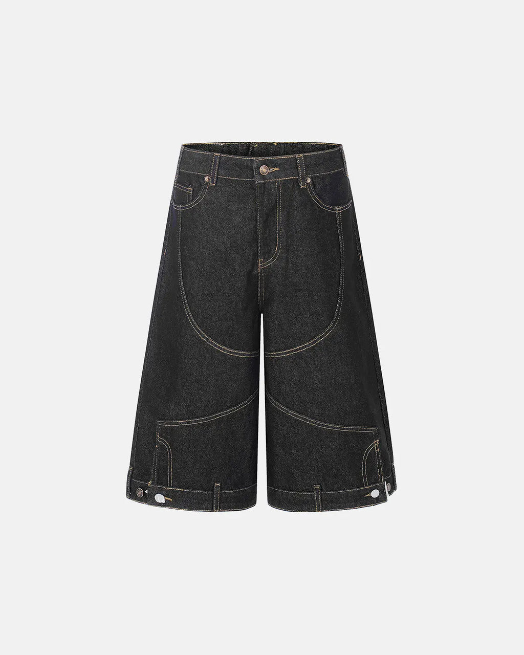 Deconstructed Raw Denim Jorts | Inflation Streetwear