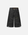 Deconstructed Raw Denim Jorts | Inflation Streetwear