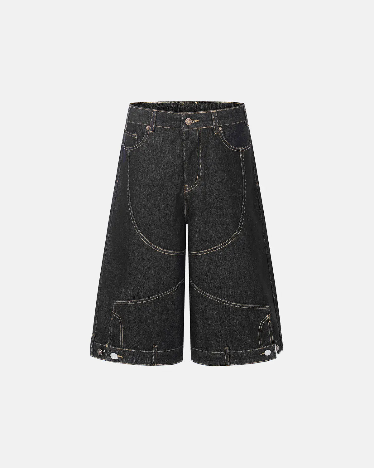 Deconstructed Raw Denim Jorts | Inflation Streetwear