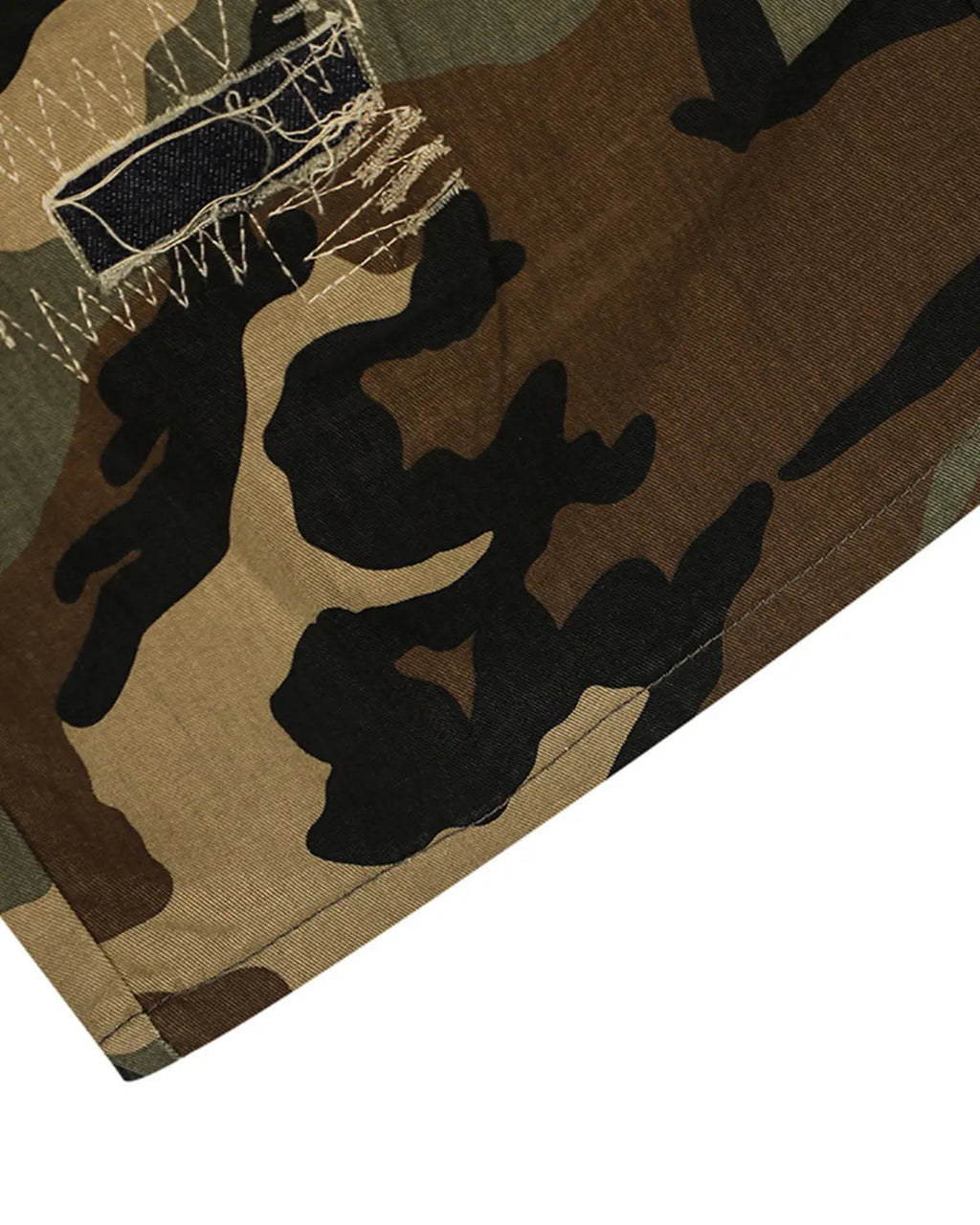 Camo Cargo Longline Shorts | Inflation Streetwear