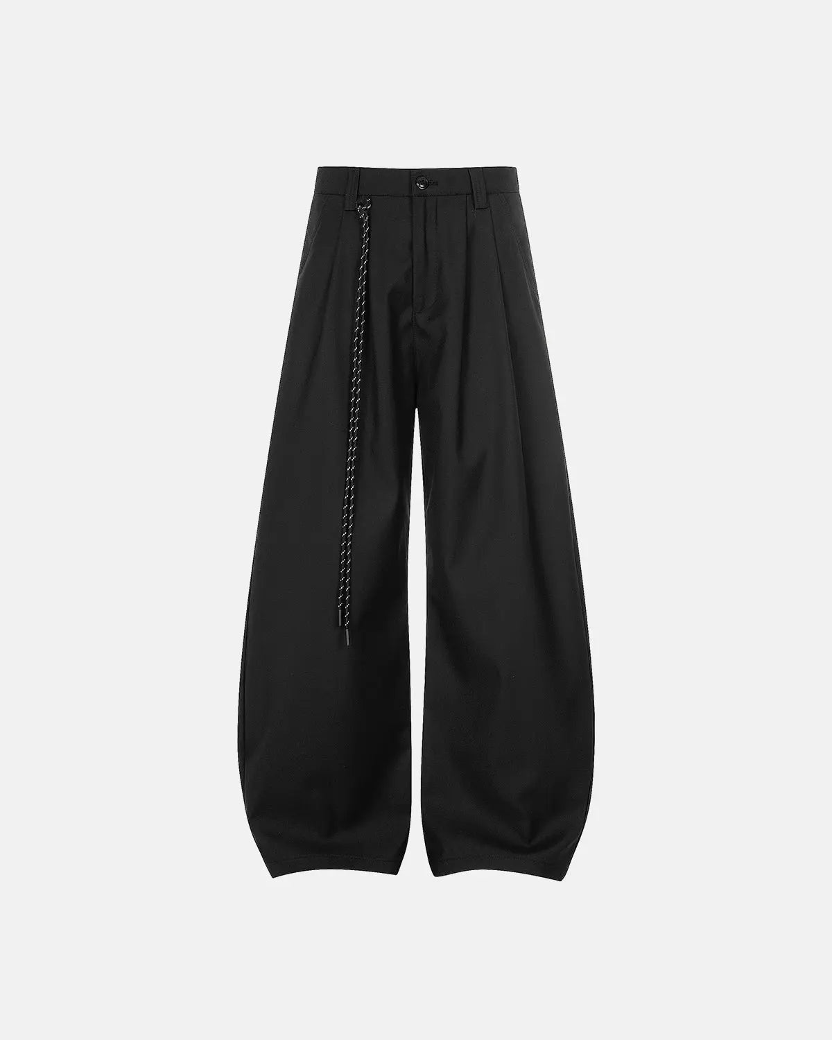 Rope Belt Wide Leg Tailored Pants | Inflation Streetwear