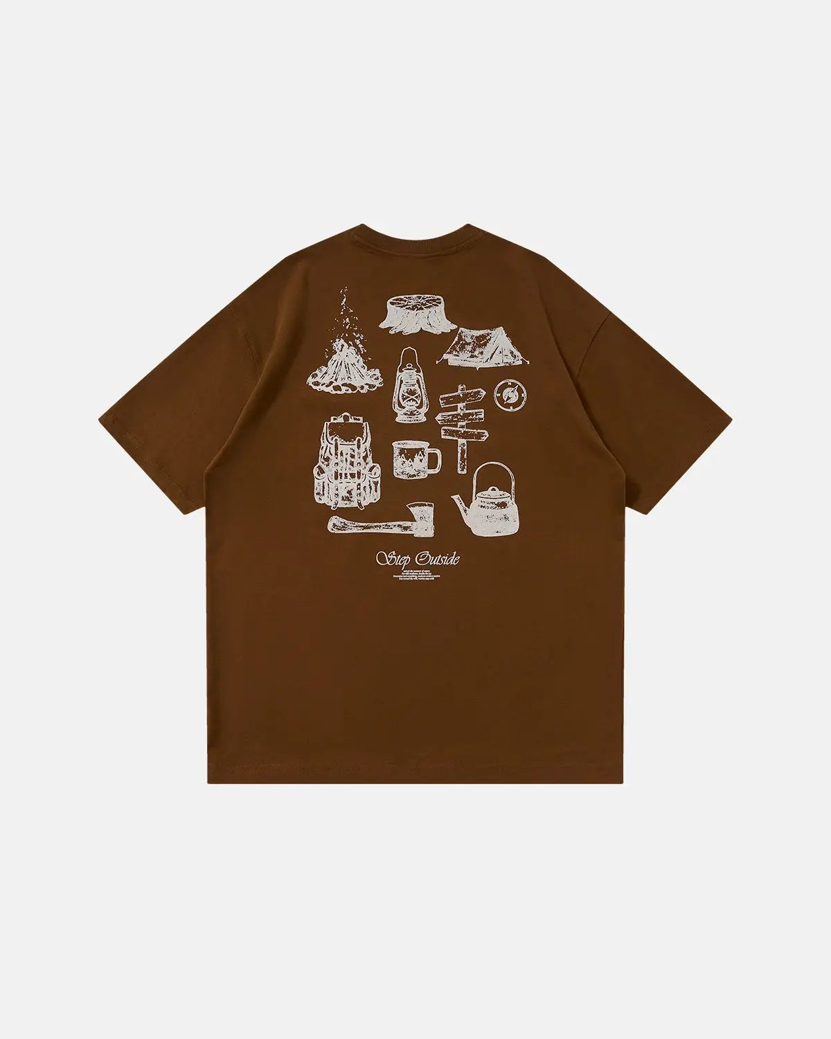 Camping Graphic Cotton Tees | Inflation Streetwear