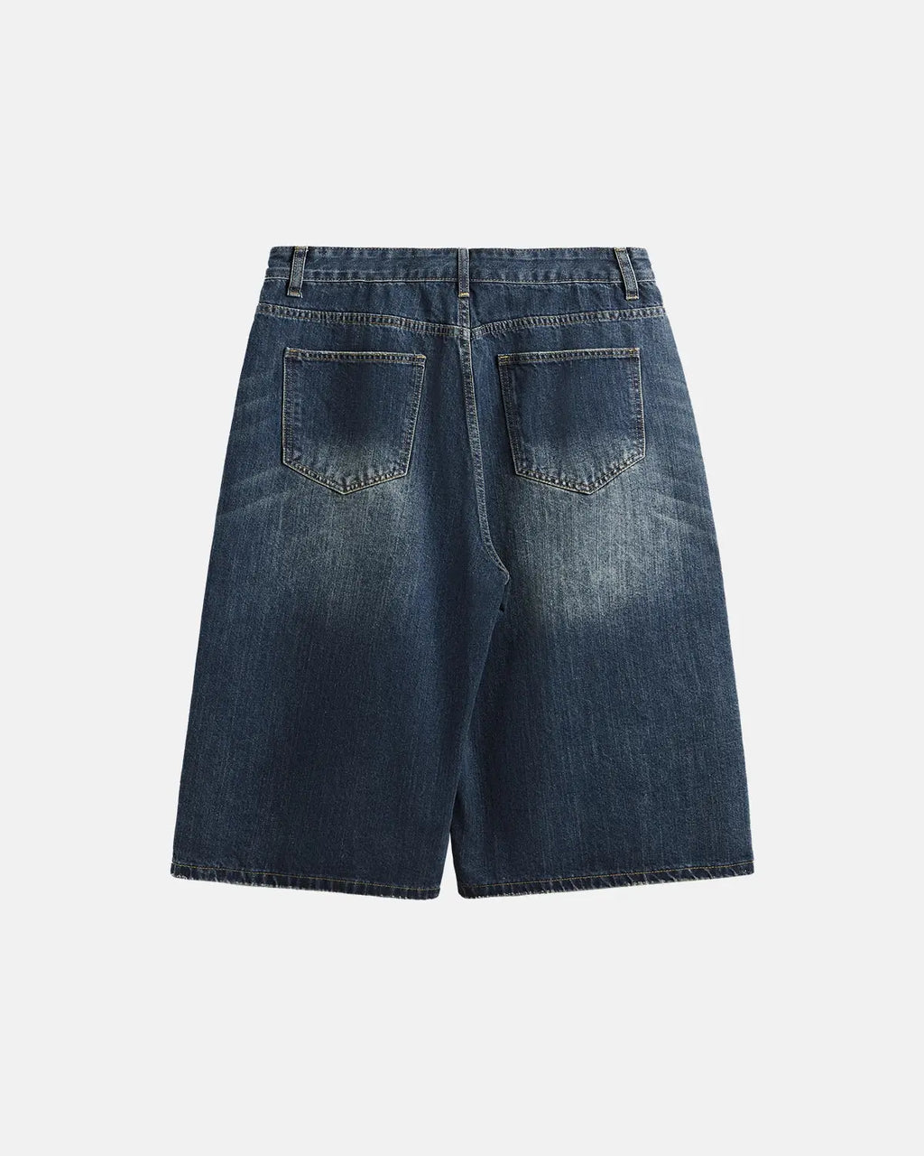 Acid Washed Longline Baggy Denim Jorts | Inflation Streetwear