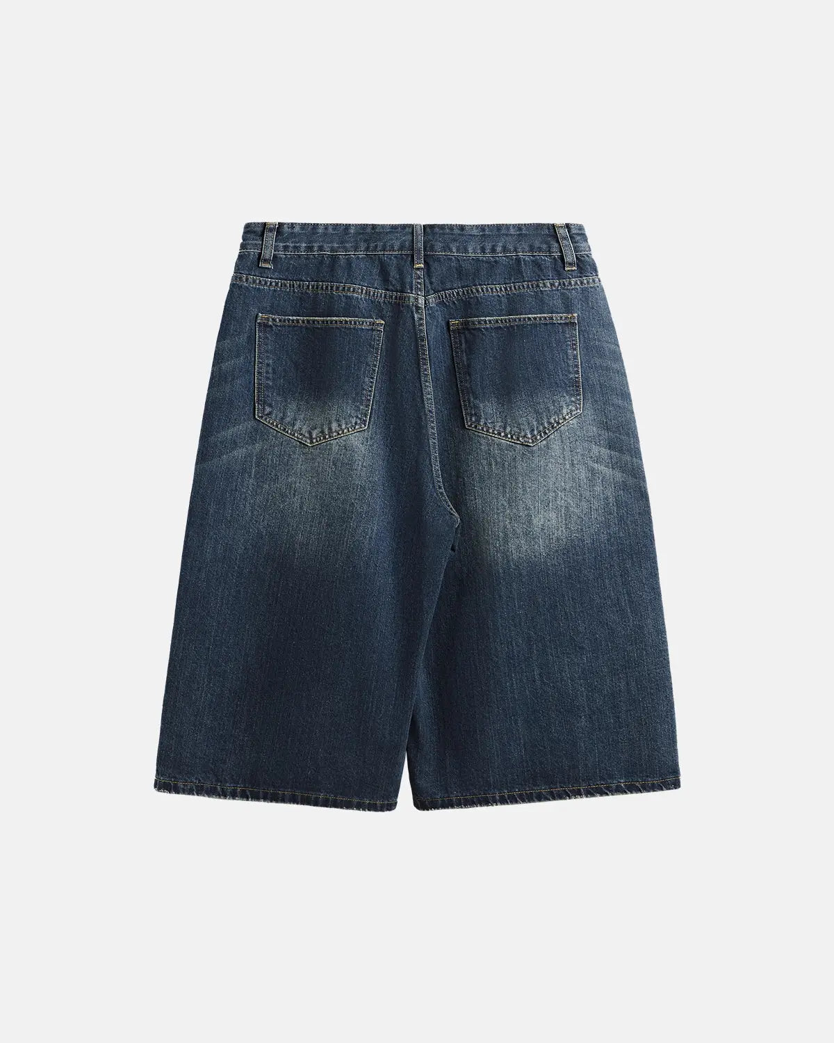 Acid Washed Longline Baggy Denim Jorts | Inflation Streetwear
