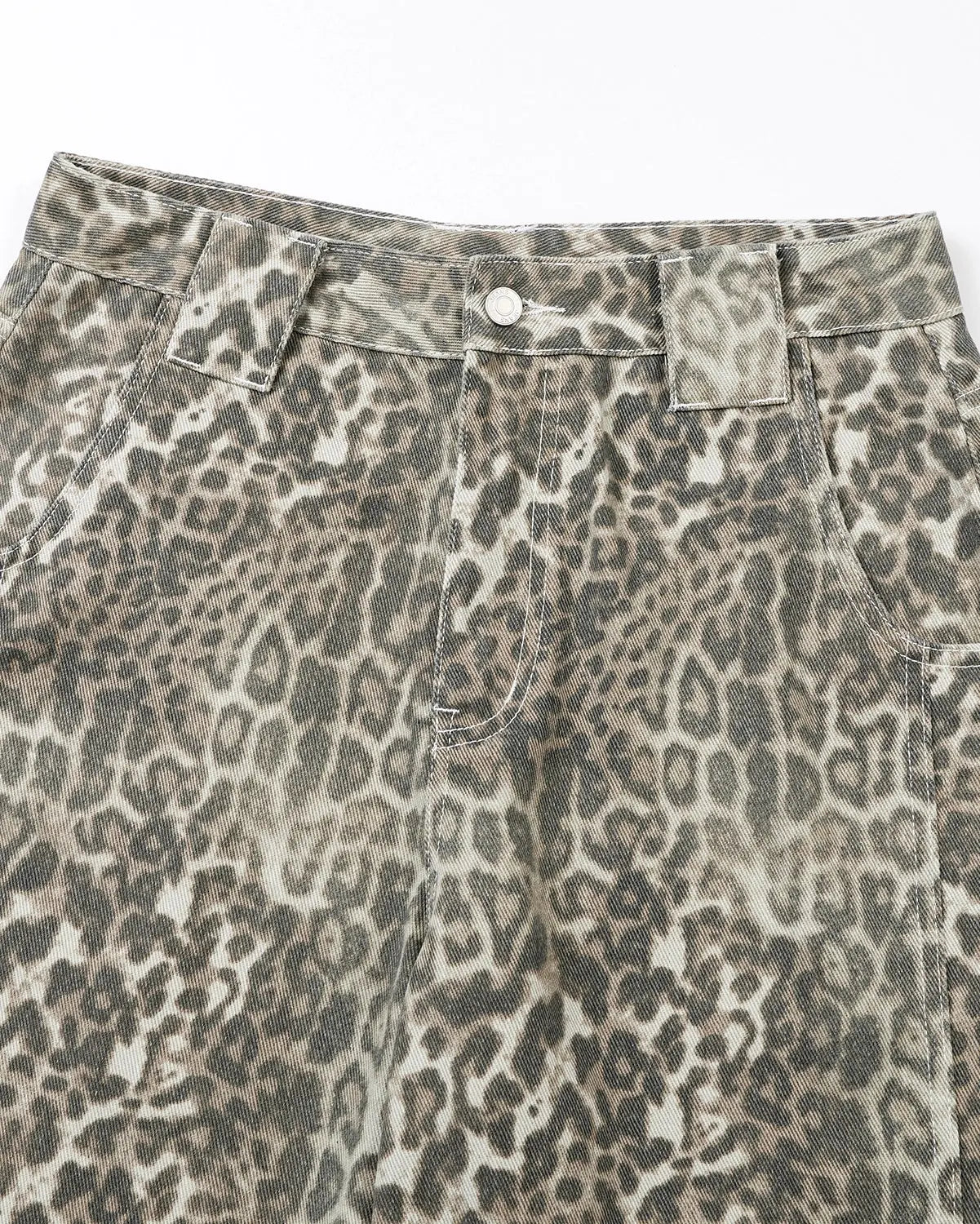 Leopard Print Baggy Shorts | Inflation Streetwear
