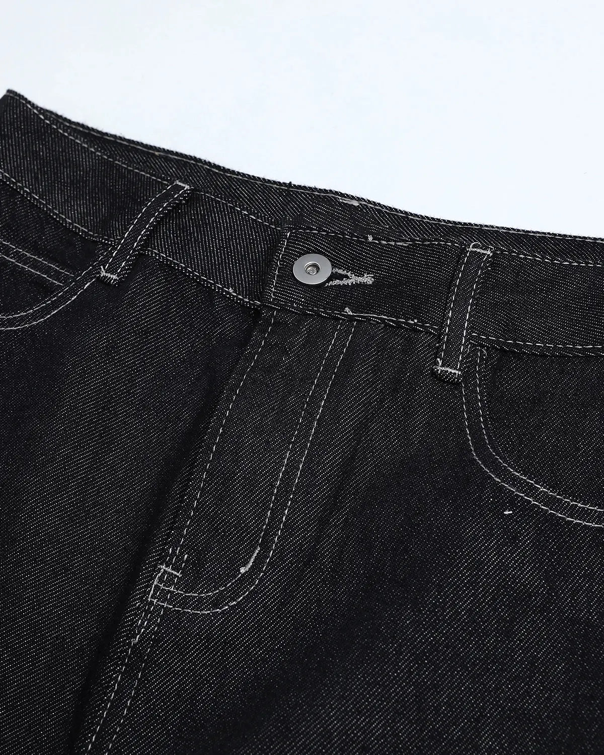 Studded Rhinestone Baggy Denim Jeans | Inflation Streetwear