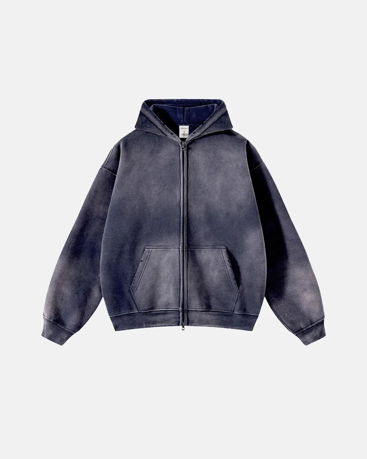 Acid Washed Zip Up Hoodies | Inflation Streetwear