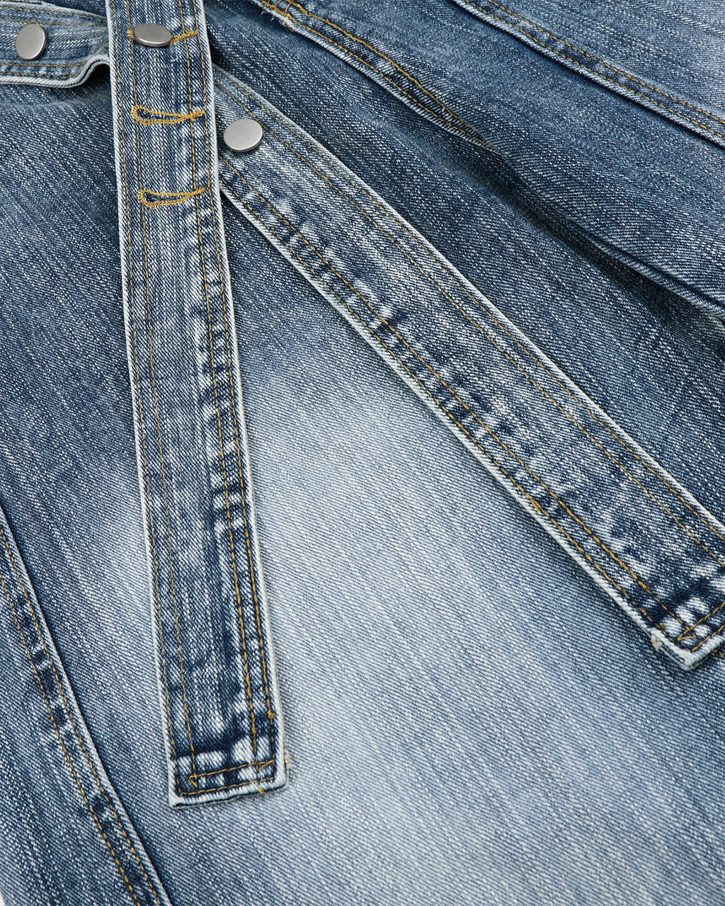 Belted Bamboo Weave Barrel Jeans | Inflation Streetwear