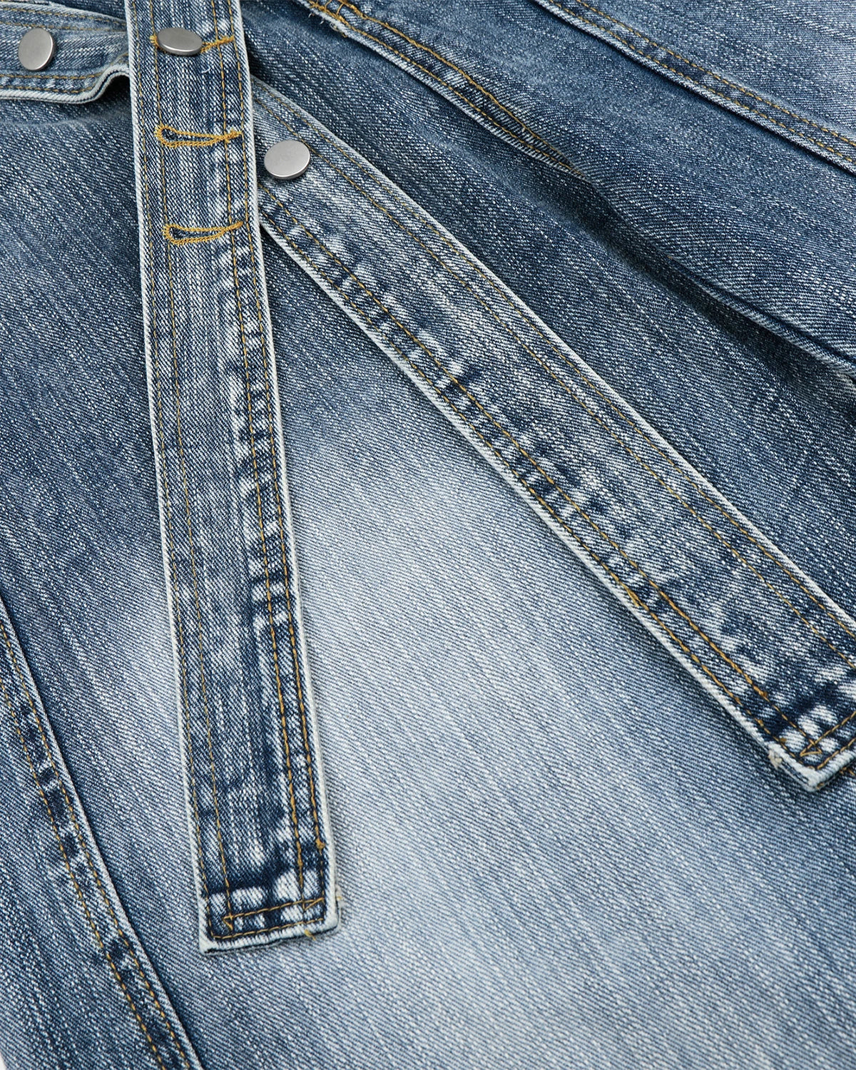 Belted Bamboo Weave Barrel Jeans | Inflation Streetwear