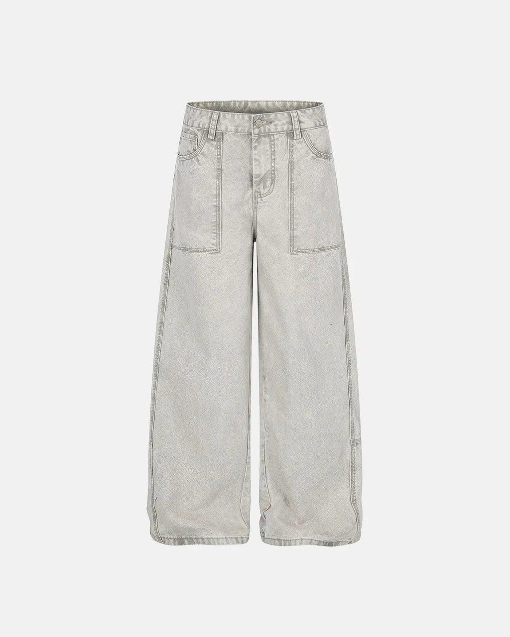 Deconstructed Distressed Barrel Jeans | Inflation Streetwear