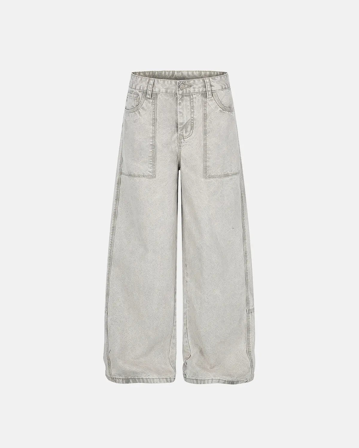 Deconstructed Distressed Barrel Jeans | Inflation Streetwear