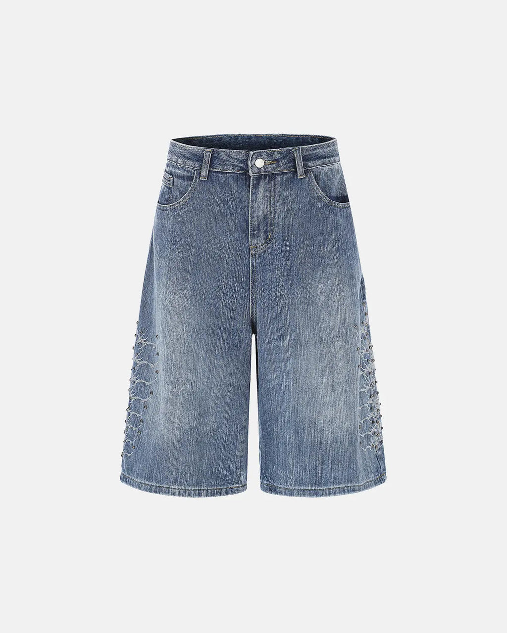 Studded Bamboo Weave Jorts | Inflation Streetwear