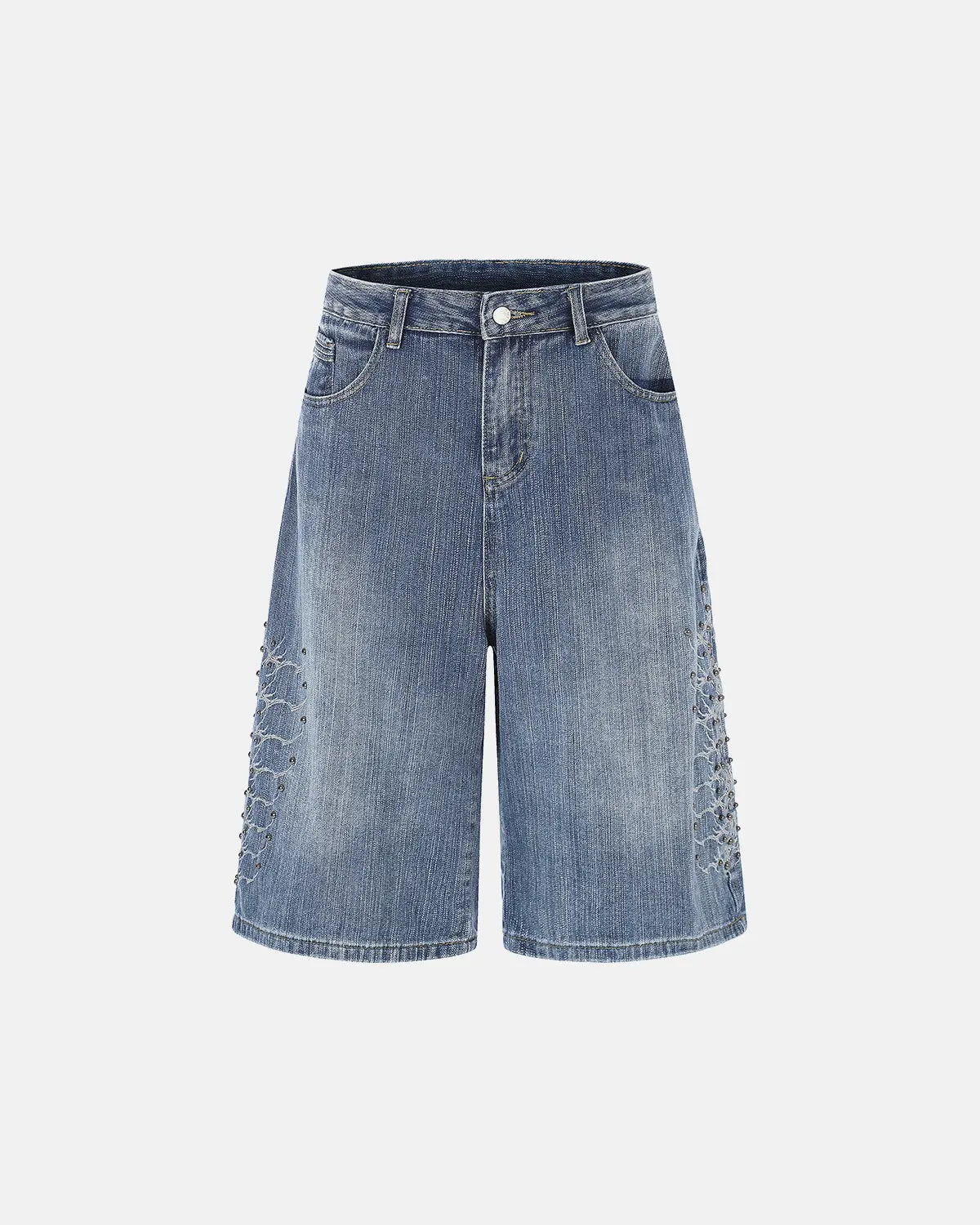 Studded Bamboo Weave Jorts | Inflation Streetwear