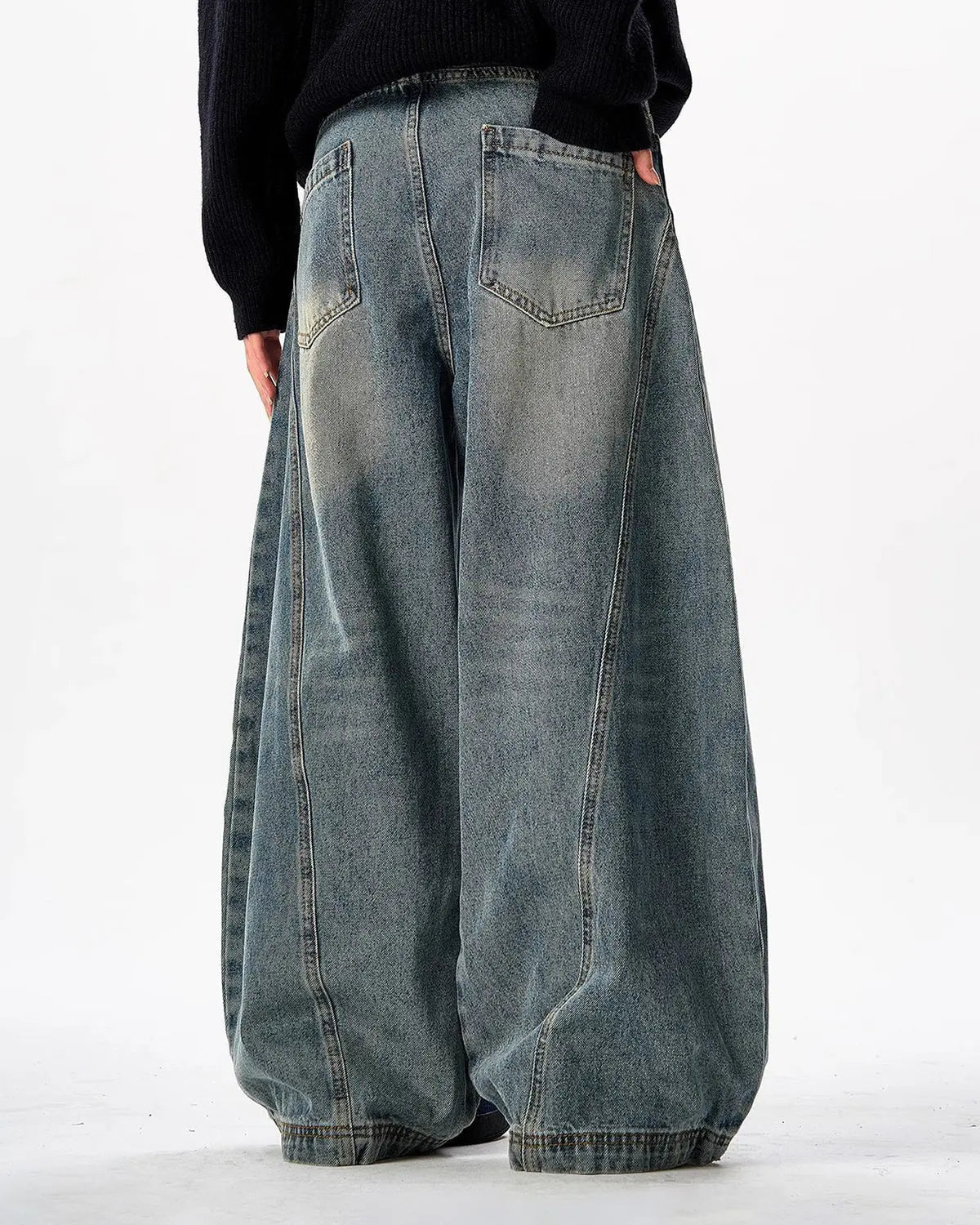 Vintage Washed Barrel Jeans | Inflation Streetwear