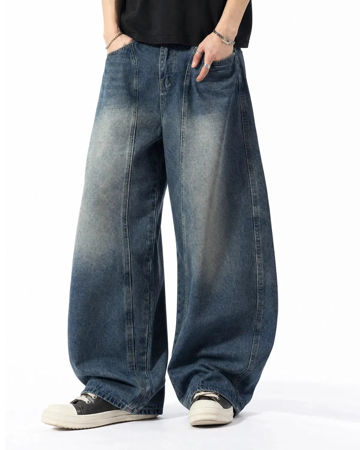 Deconstructed Barrel Jeans | Inflation Streetwear