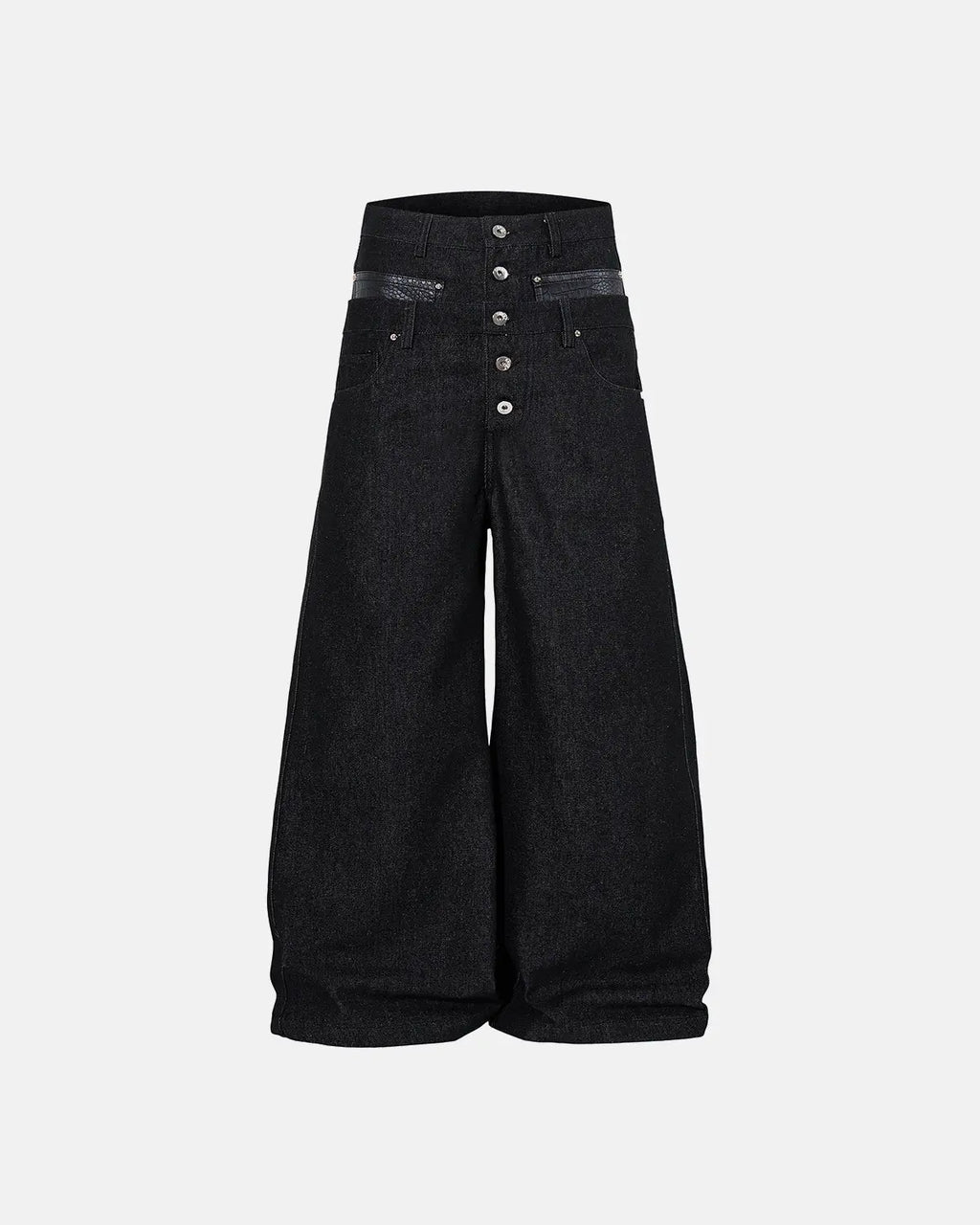 Double Wasit Raw Super Baggy Jeans | Inflation Streetwear